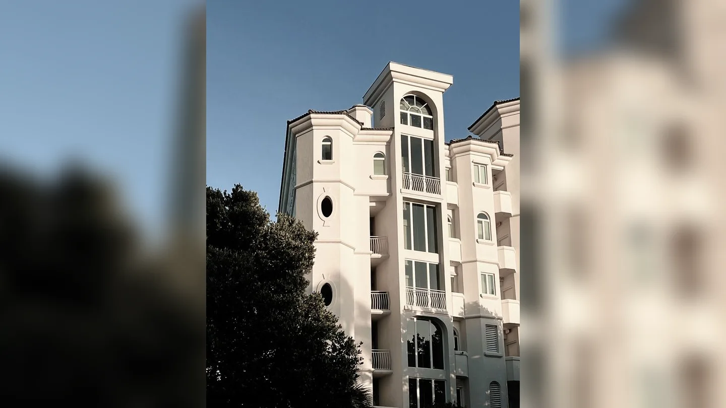 Apartment facade in Fort Lauderdale, Florida