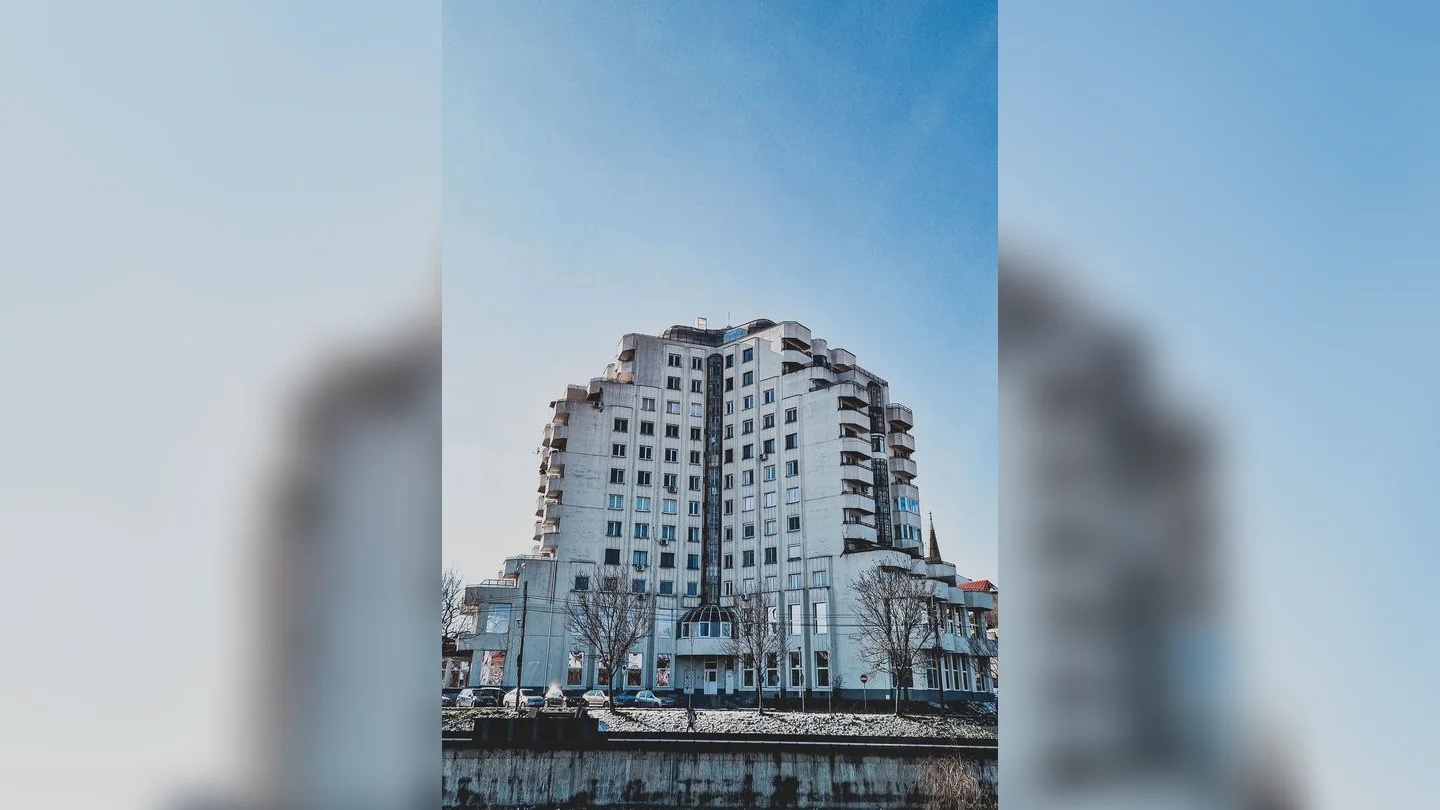 Modern residential building exterior