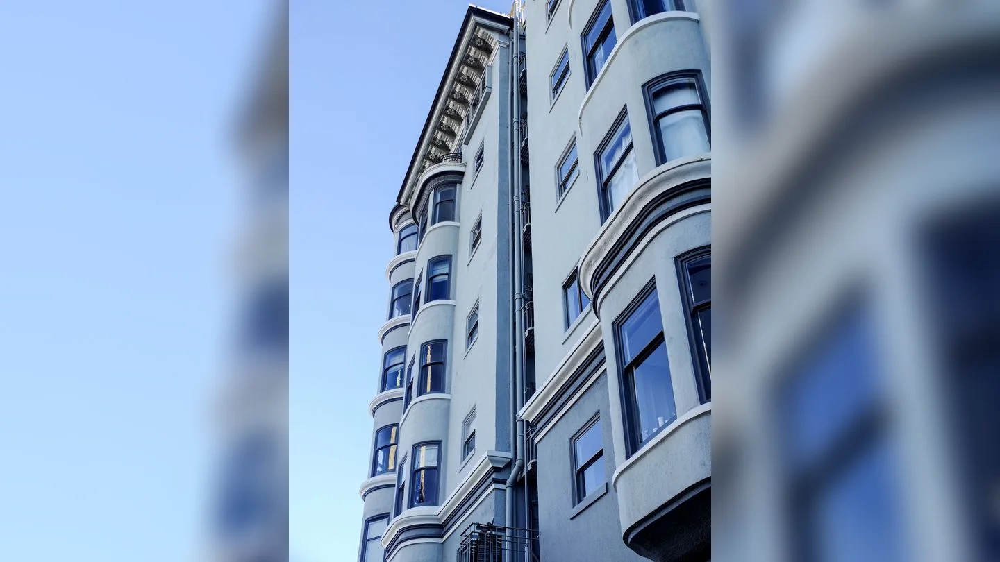 Bay windows of a San Francisco residential building