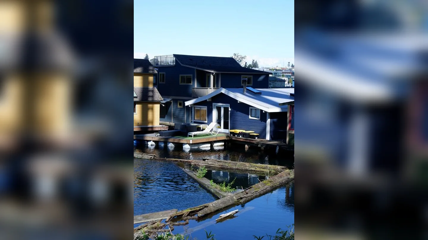 Floating homes in Seattle, Washington