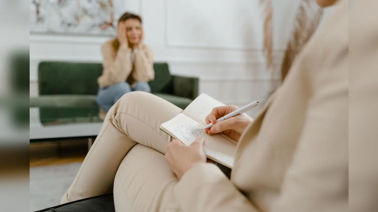 Professional taking notes during a consultation